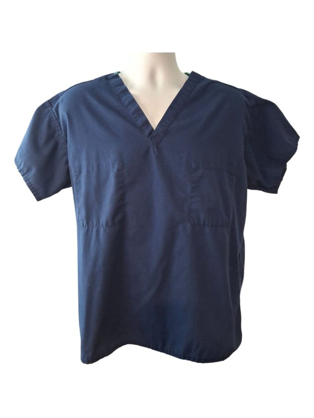 Encompass Navy Blue Scrub Top L Medical Uniform Workwear Healthcare Core